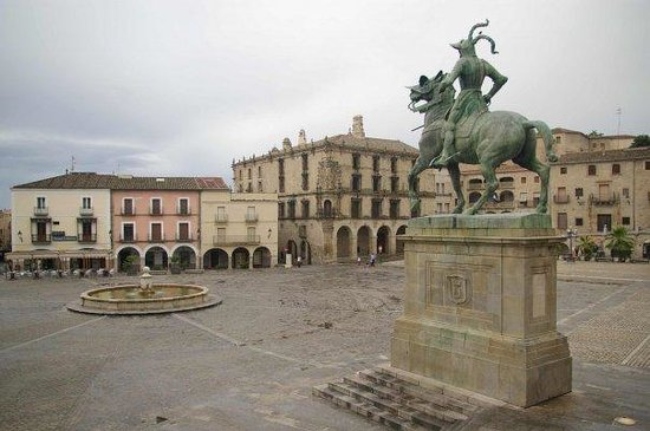 La Plaza Mayor en Trujillo