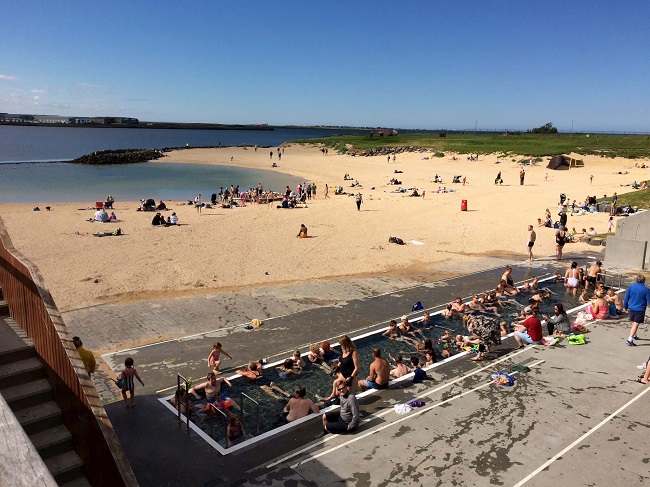 Playa geotermal de Reikiavik